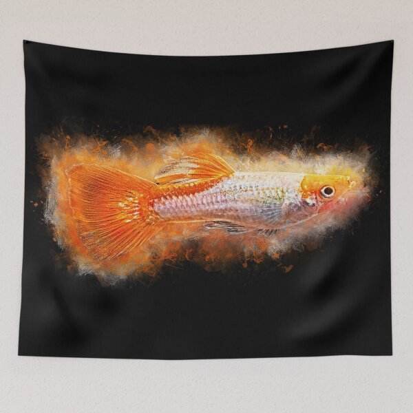Item preview, Guppy male Koi - Poecilia reticulata designed and sold by AquariumLutter.