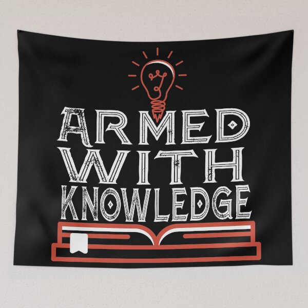 Item preview, Armed With Knowledge Light Bulb Moment Vintage Retro designed and sold by HStudioPrints.