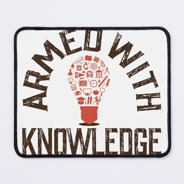 Item preview, Armed With Knowledge Light Bulb Moment Vintage Retro designed and sold by HStudioPrints.