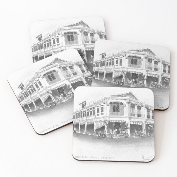 Item preview, Old shophouses, jalan besar area Singapore designed and sold by gordonartist1.