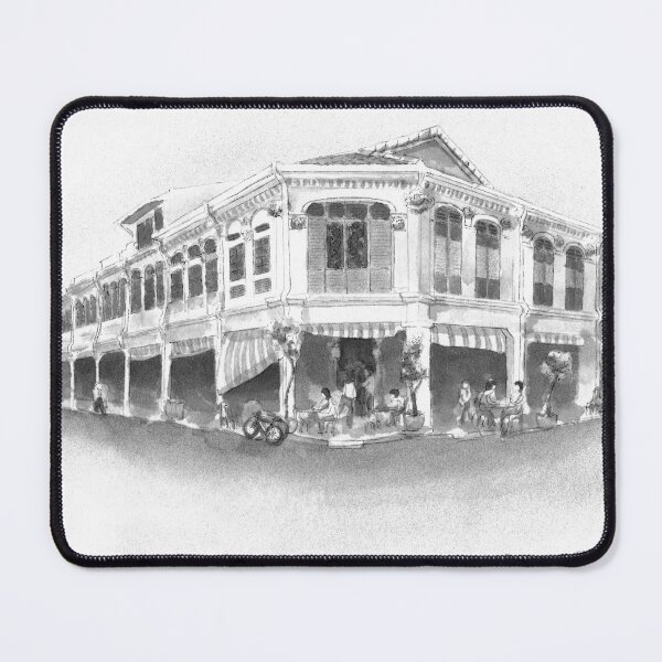 Item preview, Old shophouses, jalan besar area Singapore designed and sold by gordonartist1.