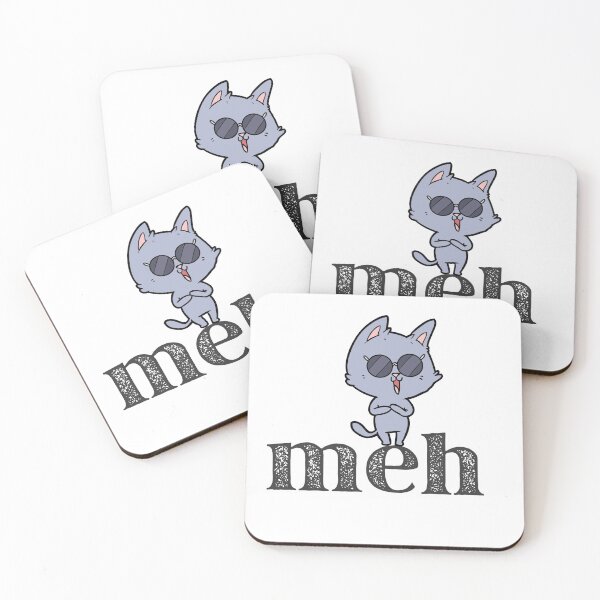 Item preview, Funny meh cat design for cat lovers designed and sold by empathylife.