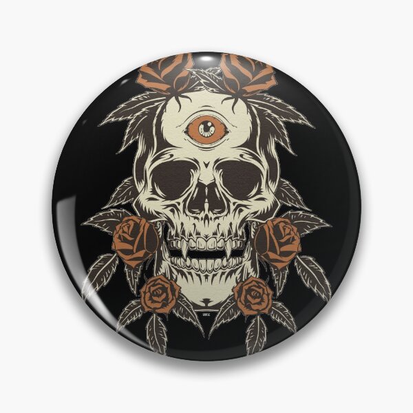 Item preview, Our Lady of Eyes and Roses Vampire Skull designed and sold by VXNTLC.