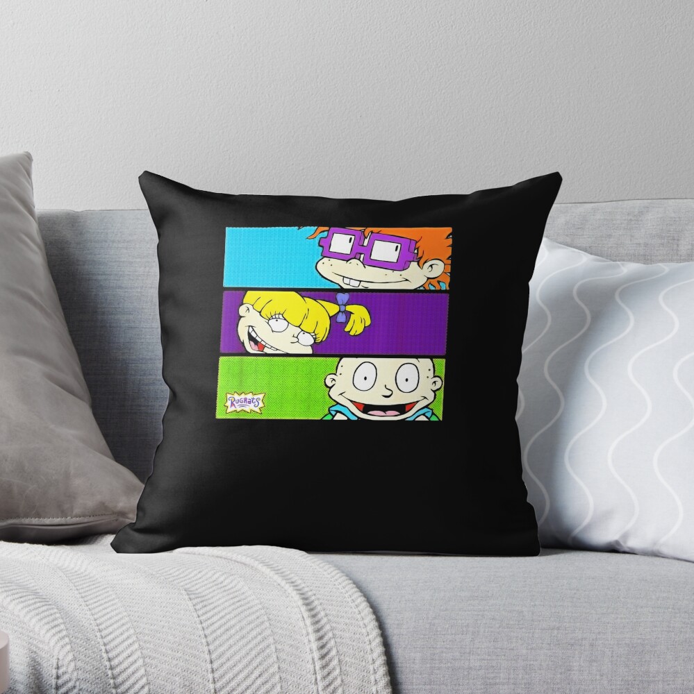 Mademark X Rugrats Rugrats Tommy Pickles Angelica Pickles And Chuckie Finster Throw Pillow 6102