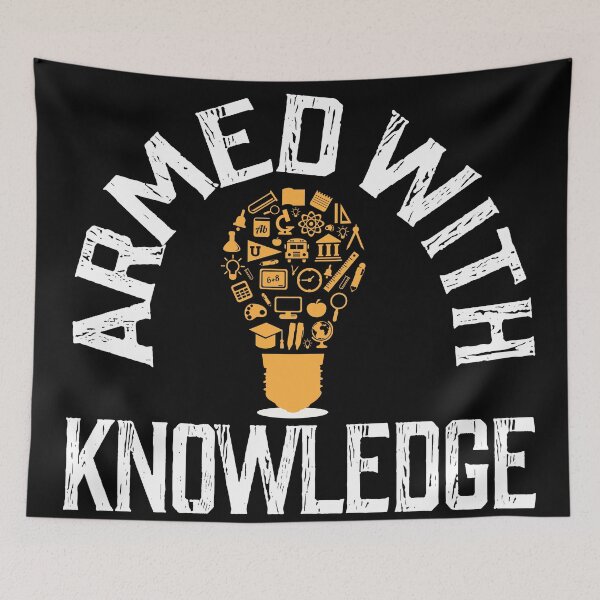Item preview, Copy of Armed With Knowledge Light Bulb Moment Vintage Retro designed and sold by HStudioPrints.