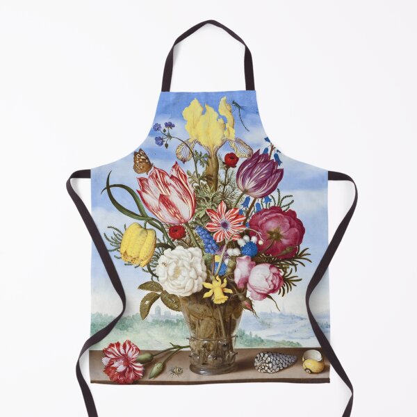 Item preview, Bouquet Of Flowers On A Ledge Painting designed and sold by FladsynnDesigns.