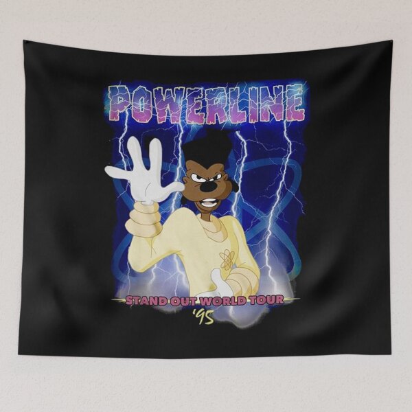 Artikelvorschau, N-A-Cartoon-A-Goofy-Film-Powerline-World-Tour entworfen und verkauft von BrigitteLeota.