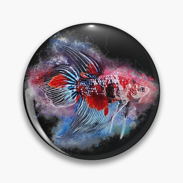 Item preview, Fighting fish male Koi Premium Long Fin designed and sold by AquariumLutter.