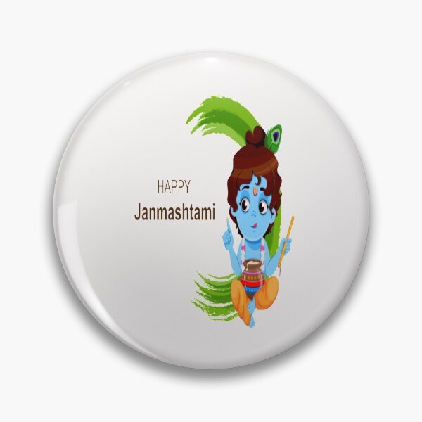 Item preview, Happy krishna janmashtami sticker and T-shirt designed and sold by angel1818.