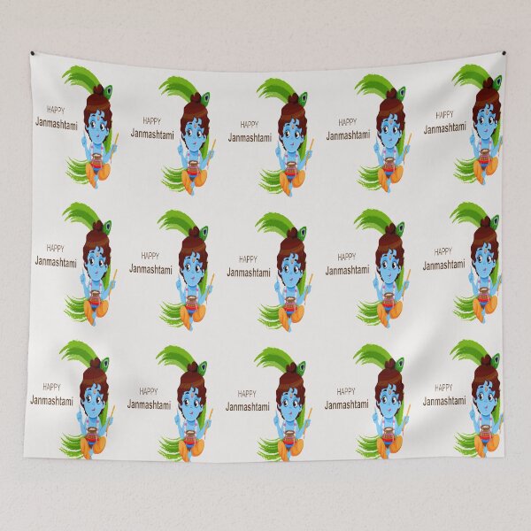 Item preview, Happy krishna janmashtami sticker and T-shirt designed and sold by angel1818.