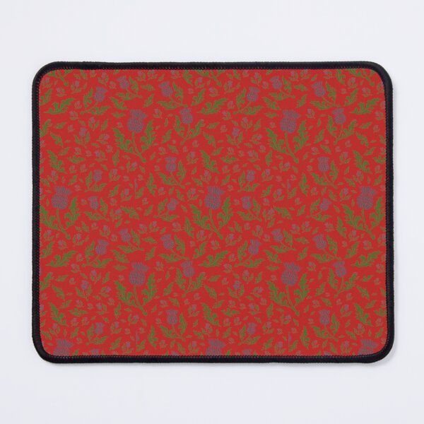 Item preview, Flower of Scotland Scottish Thistle Pattern on Christmas Red designed and sold by CoolYule.
