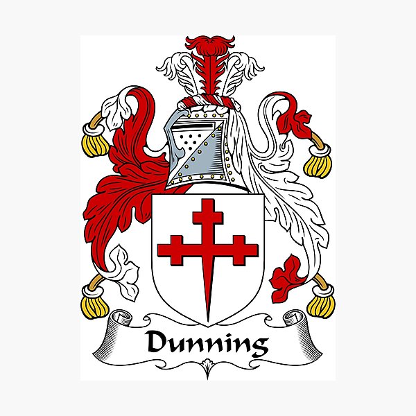 "Dunning Coat of Arms / Dunning Family Crest" Photographic Print for