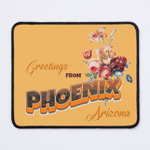 Item preview, Phoenix Arizona Vintage Floral Greeting Card designed and sold by antarte99.