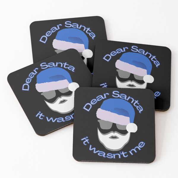Item preview, Dear Santa it wasn't me - Christmas - blue designed and sold by hasbeenz.