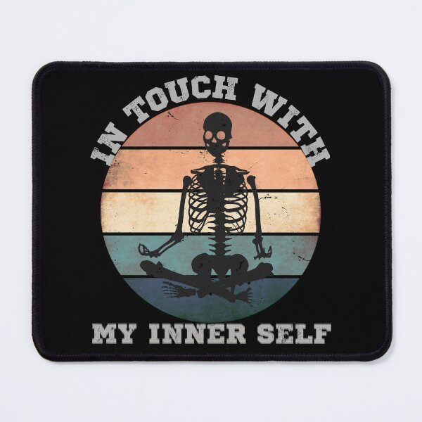 Item preview, Meditating skeleton  designed and sold by 1DaisyChainLane.