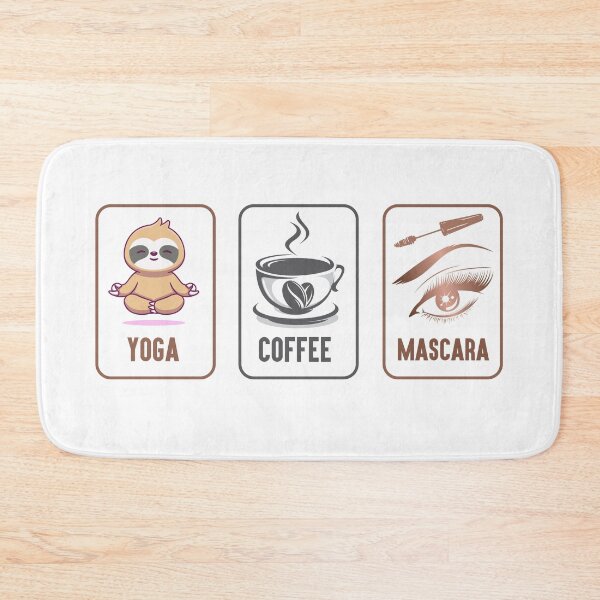 Item preview, Yoga Coffee and Mascara, Coffee, Mascara, Coffee Love, Yoga designed and sold by graphic-genie.