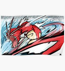 Shiny Gyarados | Aqua Tail Poster