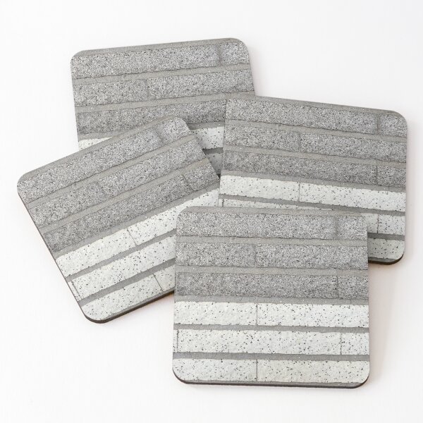 Item preview, White and Grey Wall Bricks designed and sold by Sinemathk.