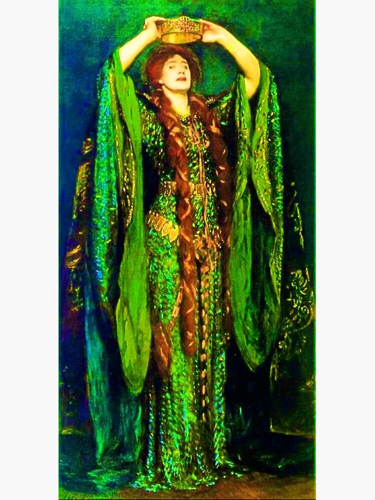Ellen Terry as Lady Macbeth is an oil painting by John Singer Sargent.  (Made more vibrant.)" Poster for Sale by CristalleLisa | Redbubble