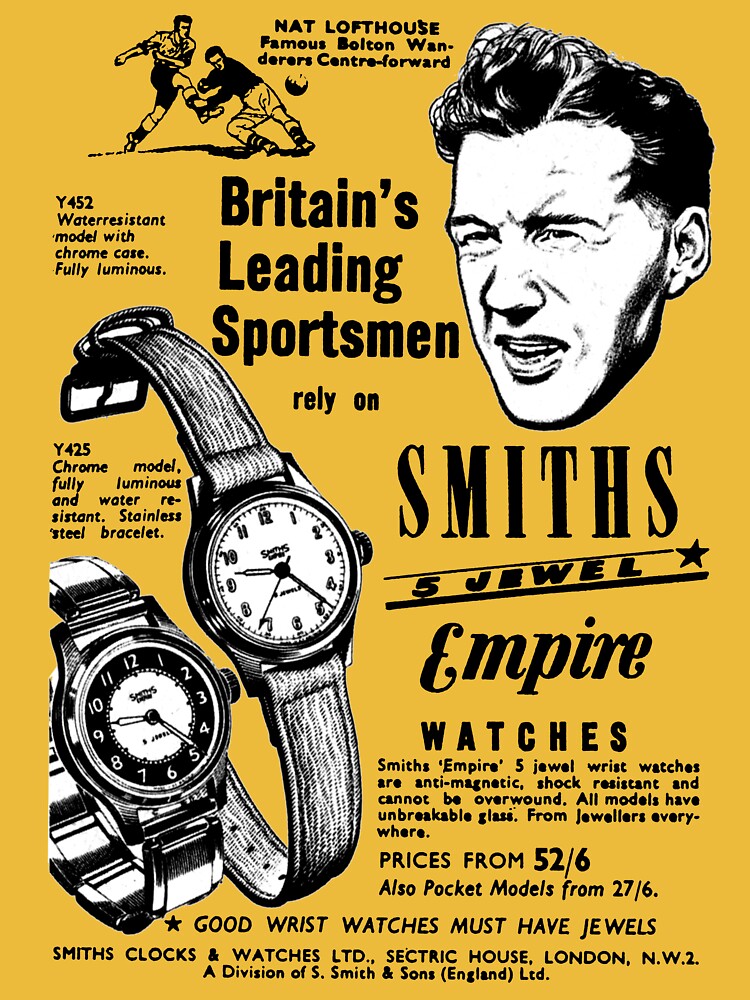 SMITH'S 'FIVE JEWEL' EMPIRE WATCHES ADVERT
