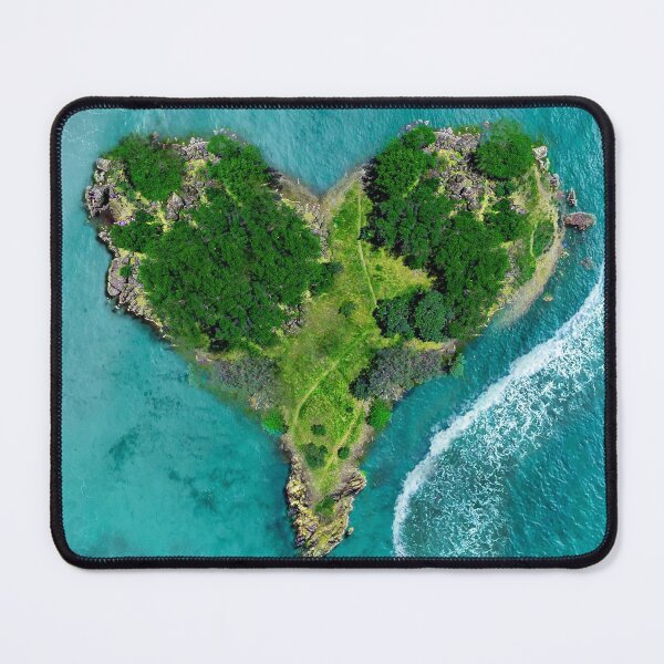 Item preview, Blue Ocean Heart Island designed and sold by antarte99.