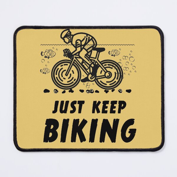 Item preview, Just Keep Biking Funny Graphic T-Shirt designed and sold by antarte99.