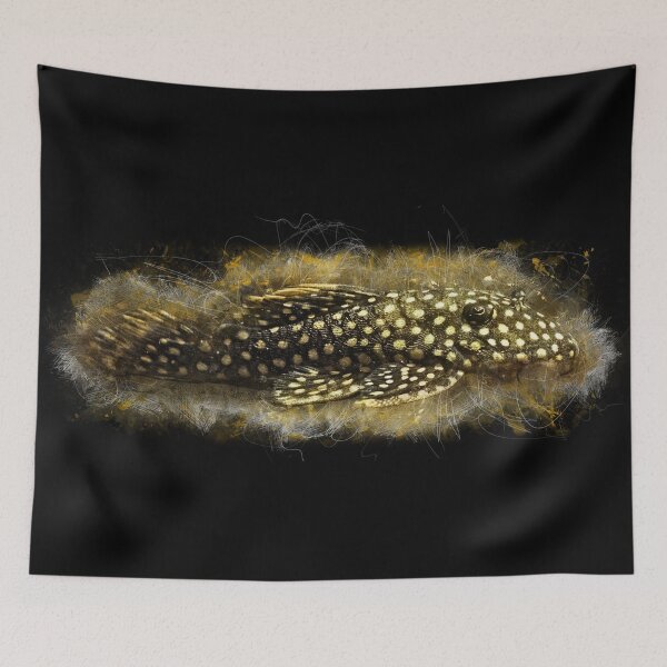 Item preview, Orange fringed armorice catfish - Baryancistrus xanthellus designed and sold by AquariumLutter.
