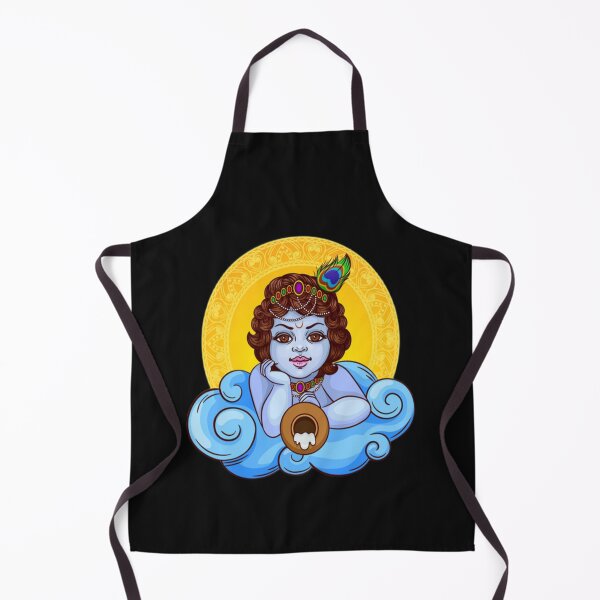 Item preview, happy Janmashtami Day indian god krishna lies on a cloud with a pot sticker and T-shirt designed and sold by angel1818.