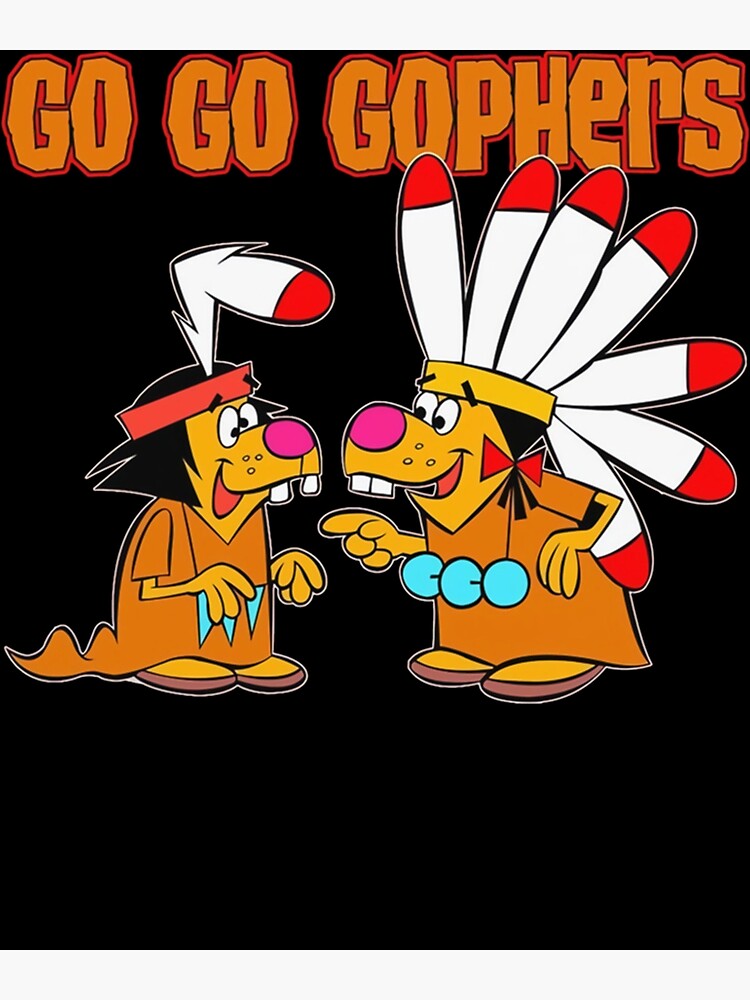 Go Go Gophers Poster For Sale By NadineJanson Redbubble   Flat,750x,075,f Pad,750x1000,f8f8f8 