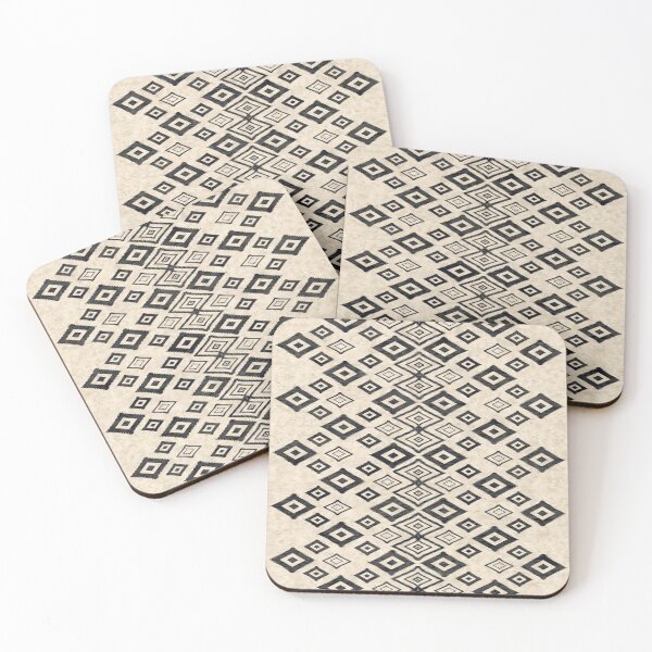Item preview, Neutral Black  Boho Folk Pattern designed and sold by Octavia Soldani.