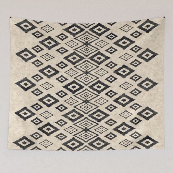 Item preview, Neutral Black  Boho Folk Pattern designed and sold by Octavia Soldani.