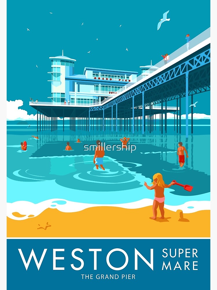 "Weston super Mare, Grand Pier" Photographic Print for Sale by smillership Redbubble