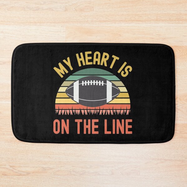 Item preview, My Heart Is On The Line Football Offense designed and sold by Takerisks25.