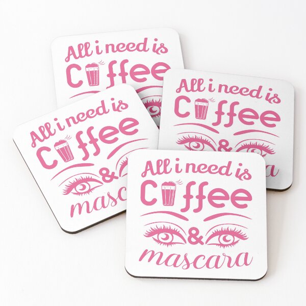 Item preview, All i Need is Coffee and Mascara, Coffee, Mascara, Coffee Love designed and sold by graphic-genie.