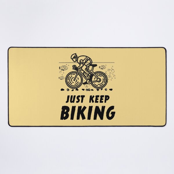 Item preview, Just Keep Biking Funny Graphic T-Shirt designed and sold by antarte99.
