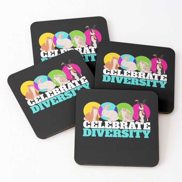 Item preview, Celebrate Diversity Rabbit Animal Bunny designed and sold by MooonTees.