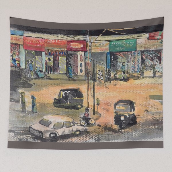 Item preview, Night time, just another intersection , Nasik, India  designed and sold by gordonartist1.