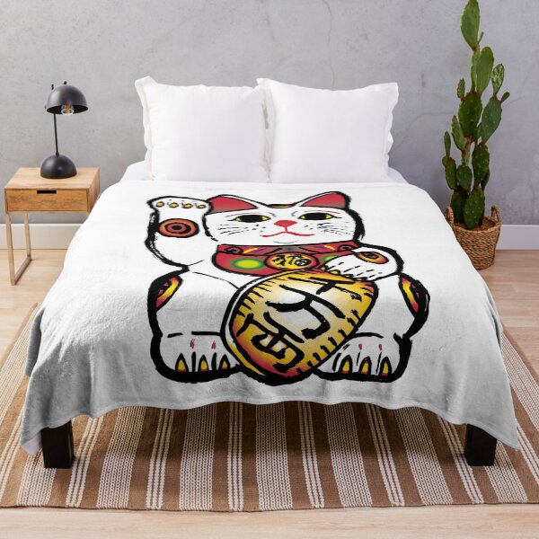 Item preview, Maneki Neko Lucky Cat with Right Paw  Good Fortune and money designed and sold by monodesigns.