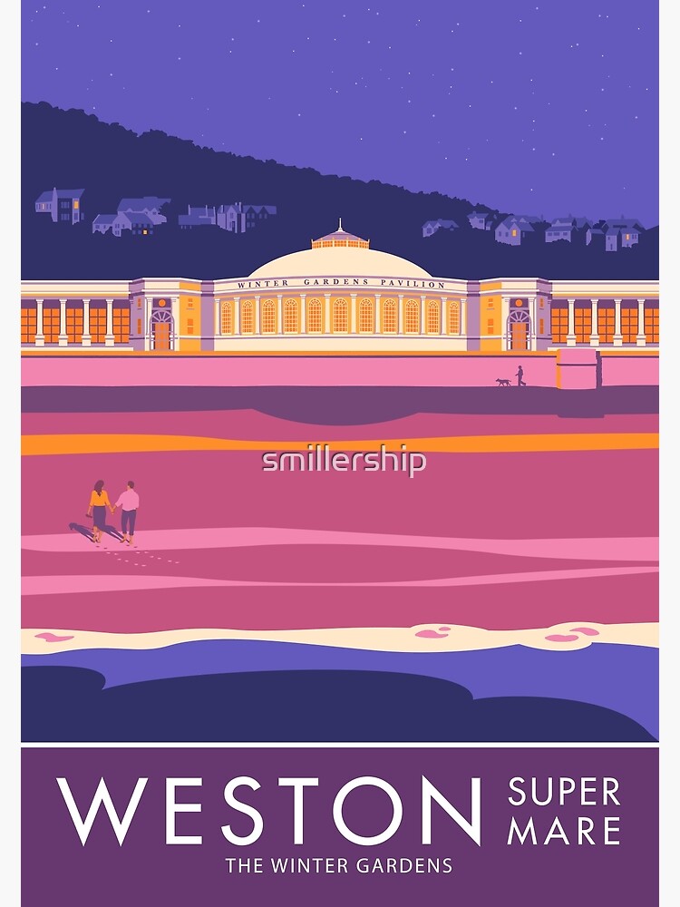 "Weston super Mare, The Winter Gardens" Poster for Sale by smillership Redbubble