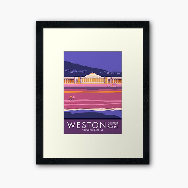Weston super Mare, The Winter Gardens Framed Art Print