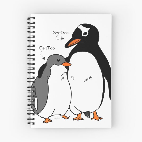 Item preview, GenOne, GenToo designed and sold by Sophie Draws Penguins.