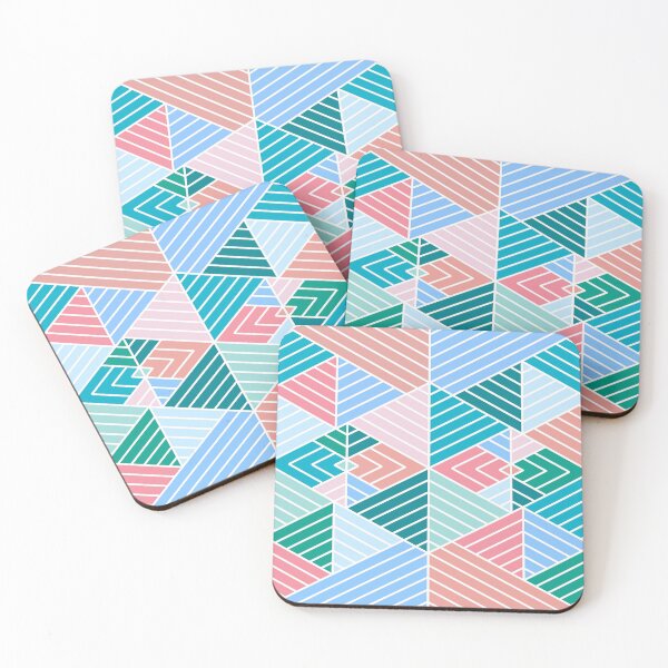 Item preview, Bright Pastel Symmetrical Triangle Design designed and sold by bubblyshades.