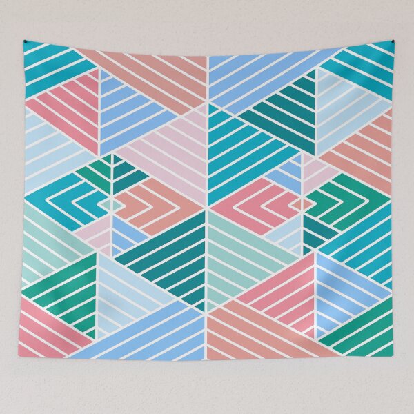 Item preview, Bright Pastel Symmetrical Triangle Design designed and sold by bubblyshades.