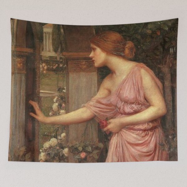 Item preview, John William Waterhouse - Opening the Door into Cupids Garden  designed and sold by Vivanne-art.