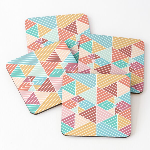 Item preview, Bright Pastel Symmetrical Triangle Design designed and sold by bubblyshades.