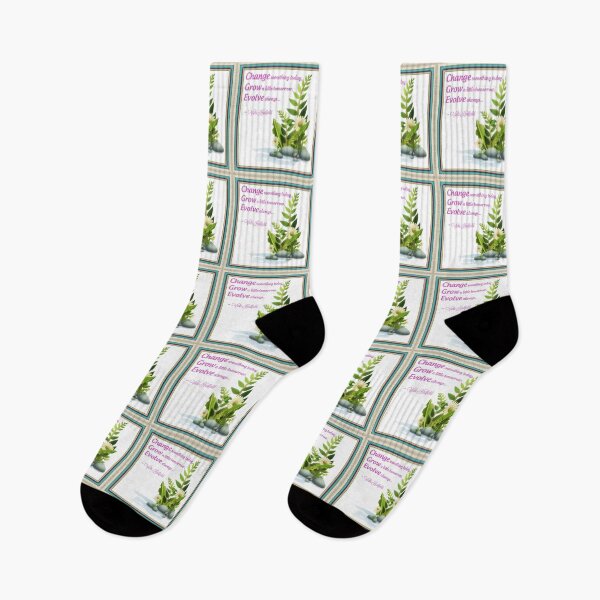 Item preview, Change Grow Evolve : Inspirational Quote - Rocks and Foliage ~ Vicki Hadfield designed and sold by Printable Pressies.