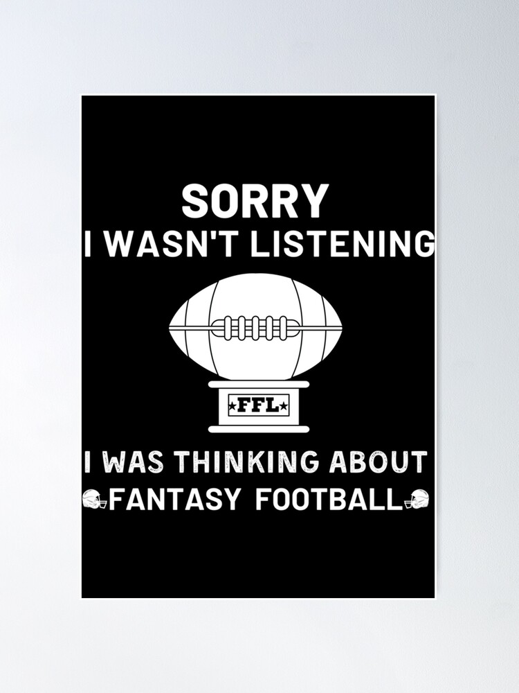 Funny Fantasy Football Don't Drink and Draft Poster for Sale by crushretro