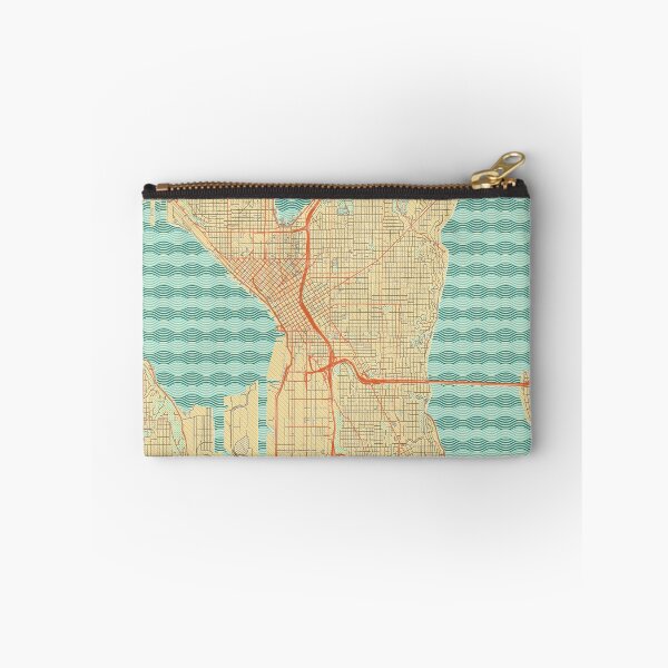 Item preview, Seattle Map Retro designed and sold by HubertRoguski.