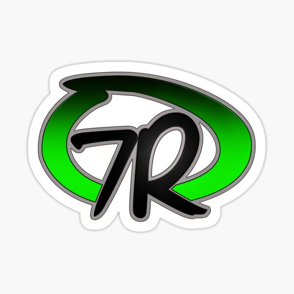 Green & Black Logo Clear Sticker