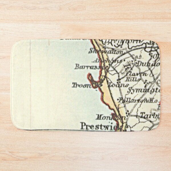 Item preview, TROON & surrounding area map 1899 designed and sold by yourscotland.